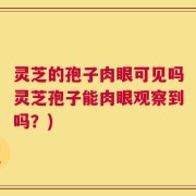灵芝的孢子肉眼可见吗灵芝孢子能肉眼观察到吗？)