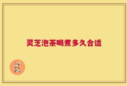 灵芝泡茶喝煮多久合适
