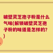 破壁灵芝孢子粉是什么气味(解锁破壁灵芝孢子粉的味道是怎样的？)