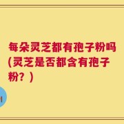 每朵灵芝都有孢子粉吗(灵芝是否都含有孢子粉？)