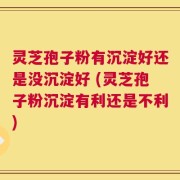 灵芝孢子粉有沉淀好还是没沉淀好 (灵芝孢子粉沉淀有利还是不利)