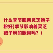 什么季节服用灵芝孢子粉好(季节影响着灵芝孢子粉的服用吗？)