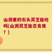 山洞里的石头灵芝能吃吗(山洞灵芝能否食用？)