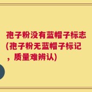 孢子粉没有蓝帽子标志(孢子粉无蓝帽子标记，质量难辨认)
