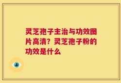 灵芝孢子主治与功效图片高清？灵芝孢子粉的功效是什么