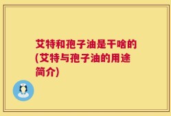 艾特和孢子油是干啥的(艾特与孢子油的用途简介)