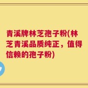 青溪牌林芝孢子粉(林芝青溪品质纯正，值得信赖的孢子粉)