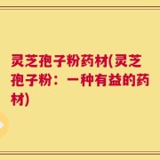灵芝孢子粉药材(灵芝孢子粉：一种有益的药材)