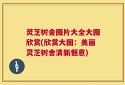 灵芝树舍图片大全大图欣赏(欣赏大图：美丽灵芝树舍清新惬意)