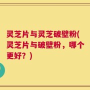 灵芝片与灵芝破壁粉(灵芝片与破壁粉，哪个更好？)