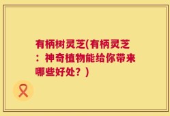 有柄树灵芝(有柄灵芝：神奇植物能给你带来哪些好处？)
