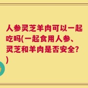 人参灵芝羊肉可以一起吃吗(一起食用人参、灵芝和羊肉是否安全？)