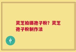 灵芝拍摄孢子粉？灵芝孢子粉制作法