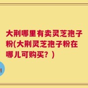 大荆哪里有卖灵芝孢子粉(大荆灵芝孢子粉在哪儿可购买？)