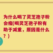 为什么喝了灵芝孢子粉会瘦(喝灵芝孢子粉有助于减重，原因是什么？)