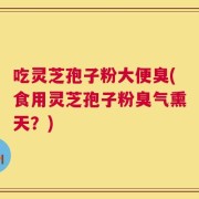 吃灵芝孢子粉大便臭(食用灵芝孢子粉臭气熏天？)