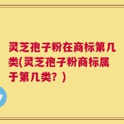 灵芝孢子粉在商标第几类(灵芝孢子粉商标属于第几类？)