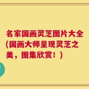 名家国画灵芝图片大全(国画大师呈现灵芝之美，图集欣赏！)