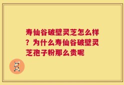 寿仙谷破壁灵芝怎么样？为什么寿仙谷破壁灵芝孢子粉那么贵呢