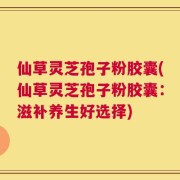 仙草灵芝孢子粉胶囊(仙草灵芝孢子粉胶囊：滋补养生好选择)