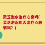 灵芝泡水治疗心衰吗(灵芝泡水能否治疗心脏衰竭？)