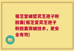 祖芝堂破壁灵芝孢子粉胶囊(祖芝堂灵芝孢子粉胶囊突破技术，更安全有效)