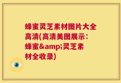 蜂蜜灵芝素材图片大全高清(高清美图展示：蜂蜜&灵芝素材全收录)