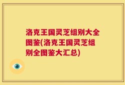 洛克王国灵芝组别大全图鉴(洛克王国灵芝组别全图鉴大汇总)