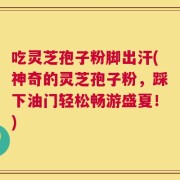 吃灵芝孢子粉脚出汗(神奇的灵芝孢子粉，踩下油门轻松畅游盛夏！)