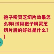 孢子粉灵芝切片效果怎么样(试用孢子粉灵芝切片后的好处是什么？)