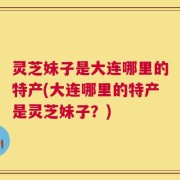 灵芝妹子是大连哪里的特产(大连哪里的特产是灵芝妹子？)