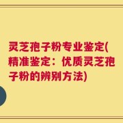 灵芝孢子粉专业鉴定(精准鉴定：优质灵芝孢子粉的辨别方法)