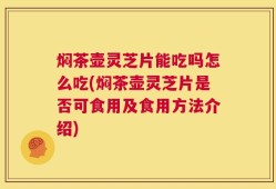 焖茶壶灵芝片能吃吗怎么吃(焖茶壶灵芝片是否可食用及食用方法介绍)