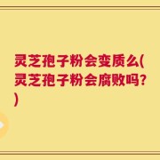 灵芝孢子粉会变质么(灵芝孢子粉会腐败吗？)
