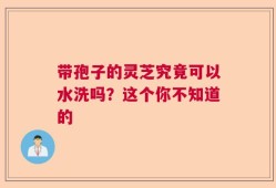 带孢子的灵芝究竟可以水洗吗？这个你不知道的