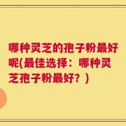 哪种灵芝的孢子粉最好呢(最佳选择：哪种灵芝孢子粉最好？)