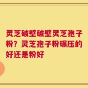 灵芝破壁破壁灵芝孢子粉？灵芝孢子粉碾压的好还是粉好