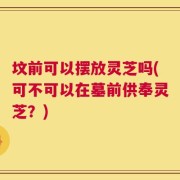 坟前可以摆放灵芝吗(可不可以在墓前供奉灵芝？)