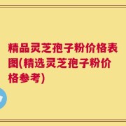 精品灵芝孢子粉价格表图(精选灵芝孢子粉价格参考)