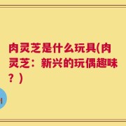 肉灵芝是什么玩具(肉灵芝：新兴的玩偶趣味？)