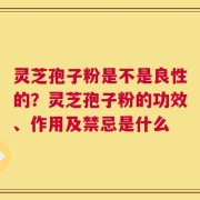 灵芝孢子粉是不是良性的？灵芝孢子粉的功效、作用及禁忌是什么