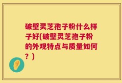 破壁灵芝孢子粉什么样子好(破壁灵芝孢子粉的外观特点与质量如何？)