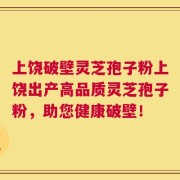 上饶破壁灵芝孢子粉上饶出产高品质灵芝孢子粉，助您健康破壁！