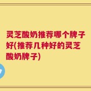 灵芝酸奶推荐哪个牌子好(推荐几种好的灵芝酸奶牌子)