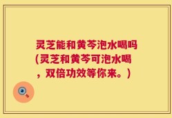 灵芝能和黄芩泡水喝吗(灵芝和黄芩可泡水喝，双倍功效等你来。)