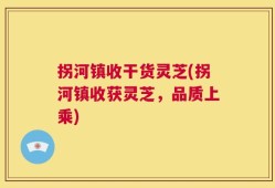 拐河镇收干货灵芝(拐河镇收获灵芝，品质上乘)