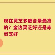 现在灵芝多糖含量最高的？金边灵芝好还是赤灵芝好