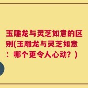 玉雕龙与灵芝如意的区别(玉雕龙与灵芝如意：哪个更令人心动？)