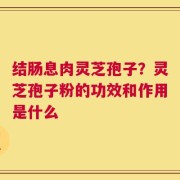 结肠息肉灵芝孢子？灵芝孢子粉的功效和作用是什么