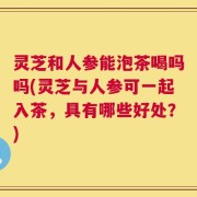灵芝和人参能泡茶喝吗吗(灵芝与人参可一起入茶，具有哪些好处？)